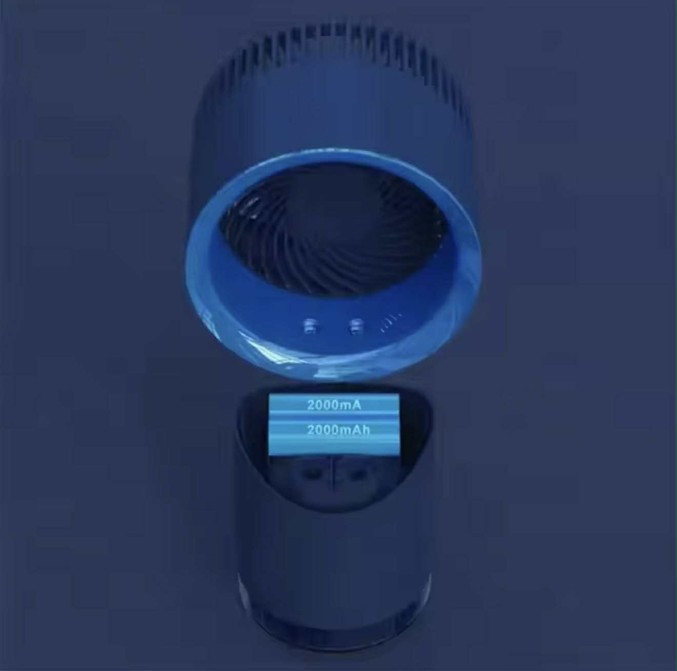 Ventilateur Refroidisseur d'Air Rechargeable avec Diffusseur et LED RGB
