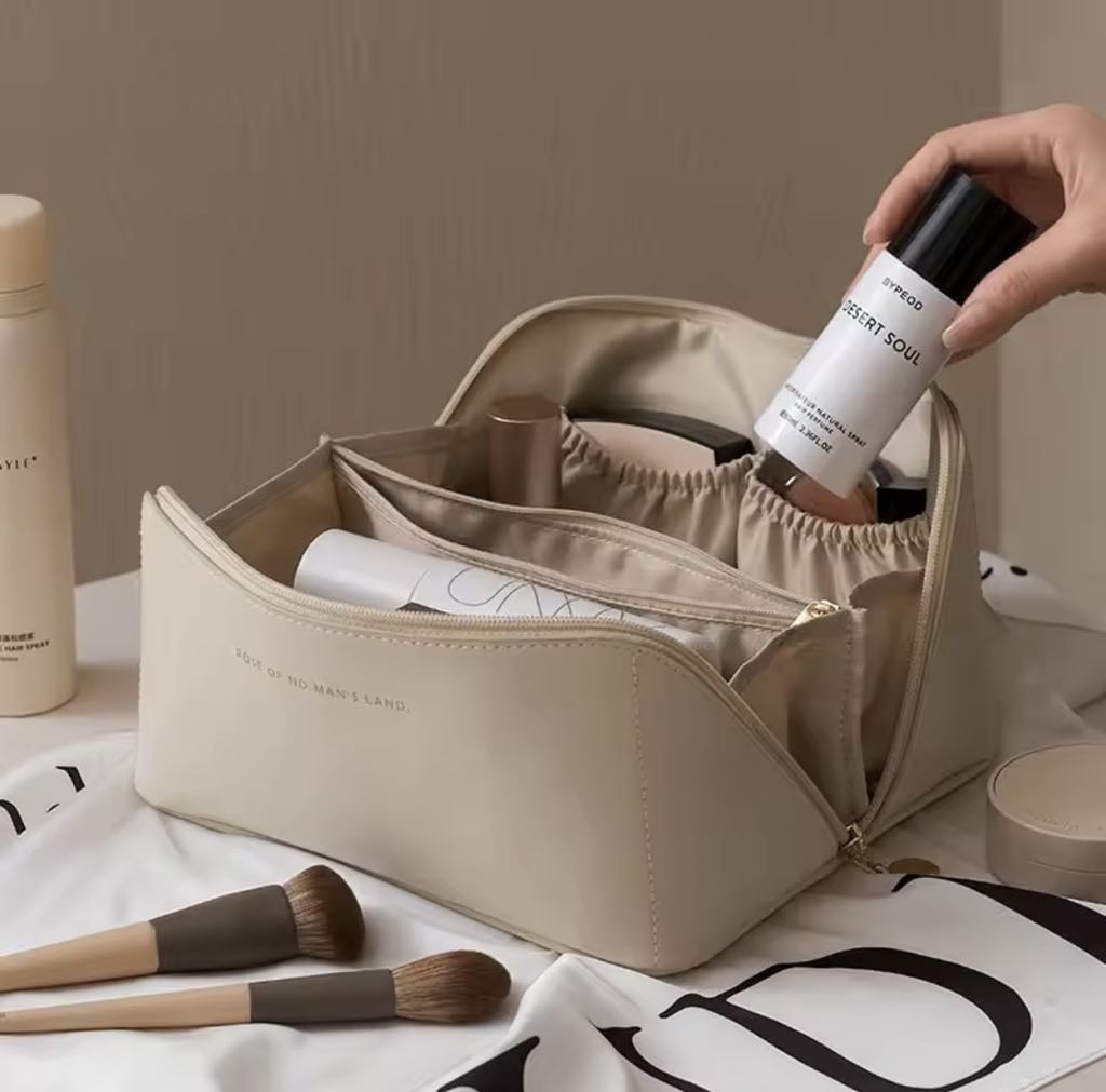 Trousse De Maquillage Multifonctionnelle En Similicuir