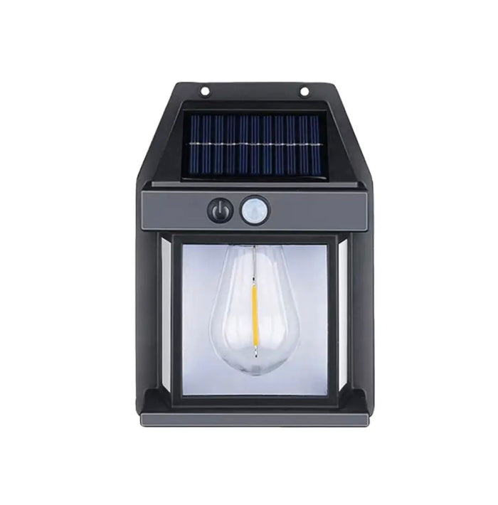 Applique Murale Avec Un Lampe Solaire Et Détecteur De Mouvement Étanche