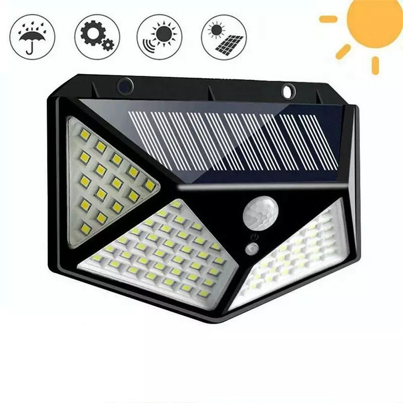 Pack De 2 Lampe solaire extérieur Avec Détecteur de Mouvement 100 Led