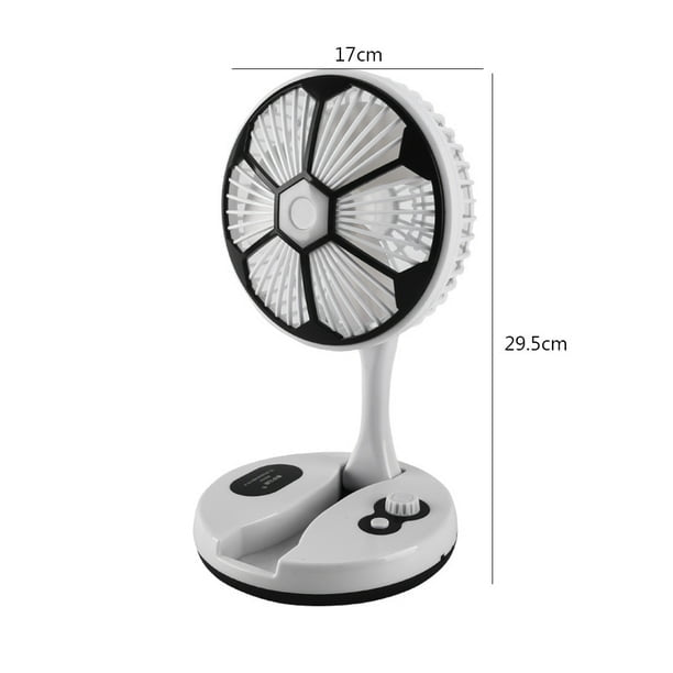 Ventilateur De Bureau Rechargeable Avec Lumière