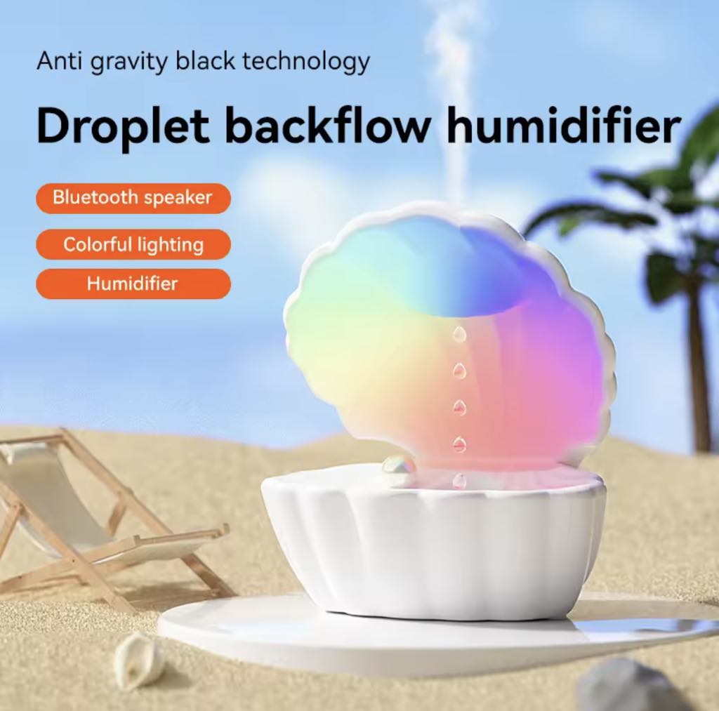 Diffuseur D'arômes , Anti-Gravité avec Haut-parleur Bluetooth et lumière RGB