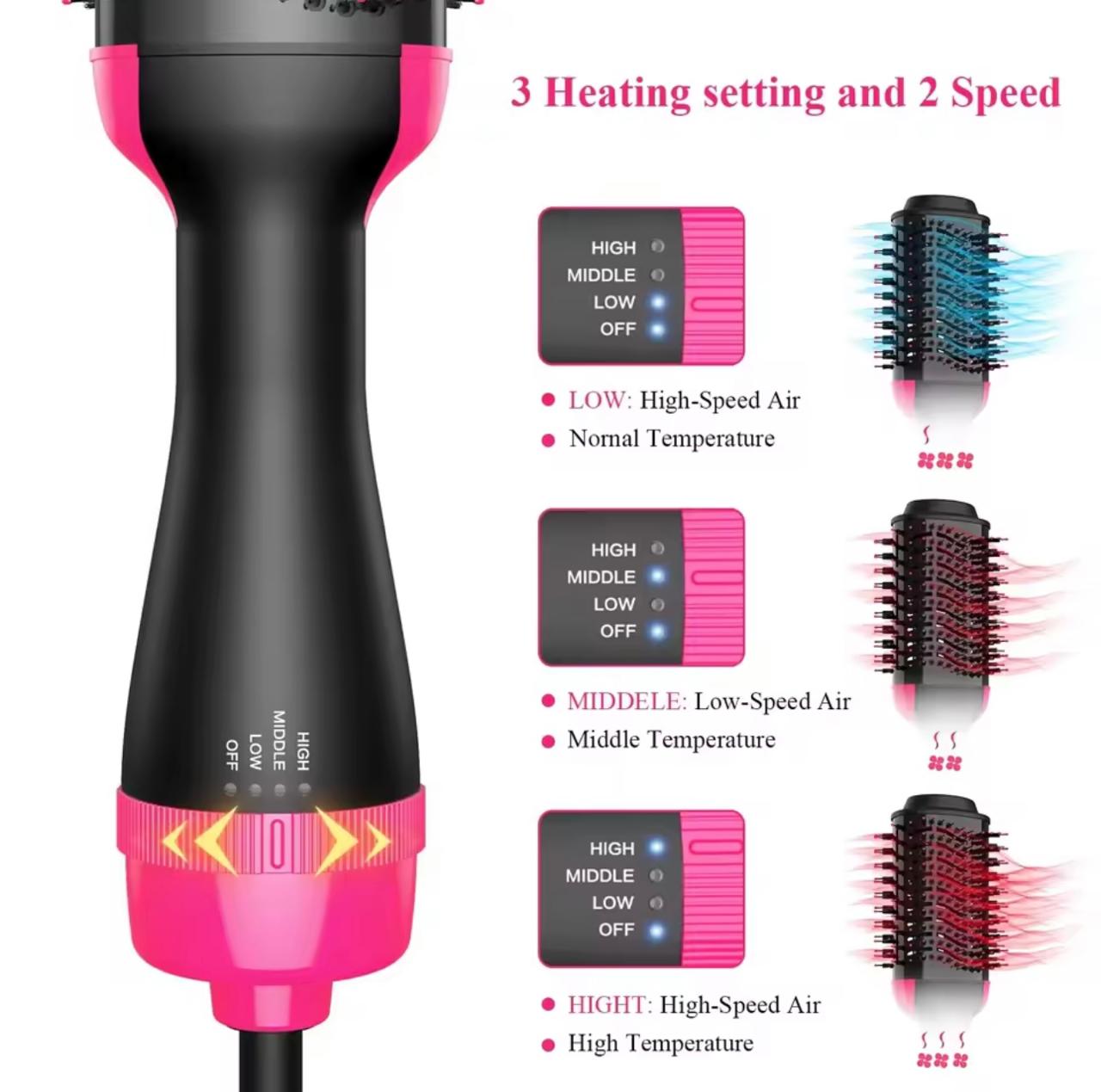 Brosse Cheveux 3 En 1 Soufflante & Lissante