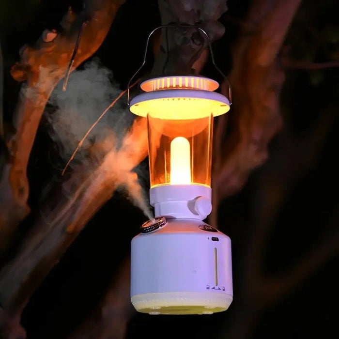 Lampe De Camping Rechargeable Avec Diffuseur D'huile Essentiel