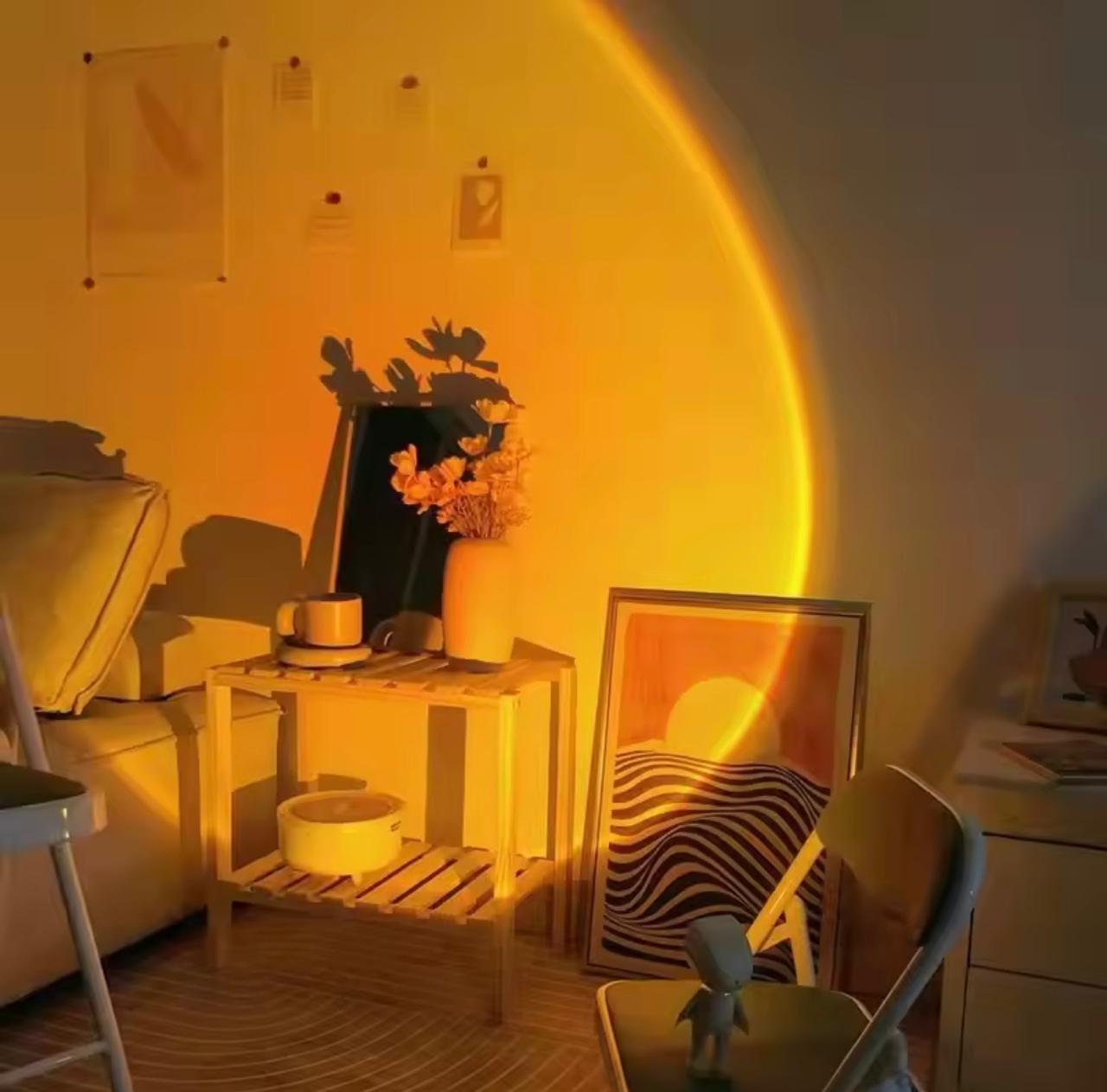 Astronaut Sunset Projection Lampe 360°