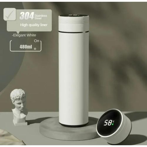 Thermos Isotherme En Acier Inoxydable Avec Afficheur De Température 500 ML