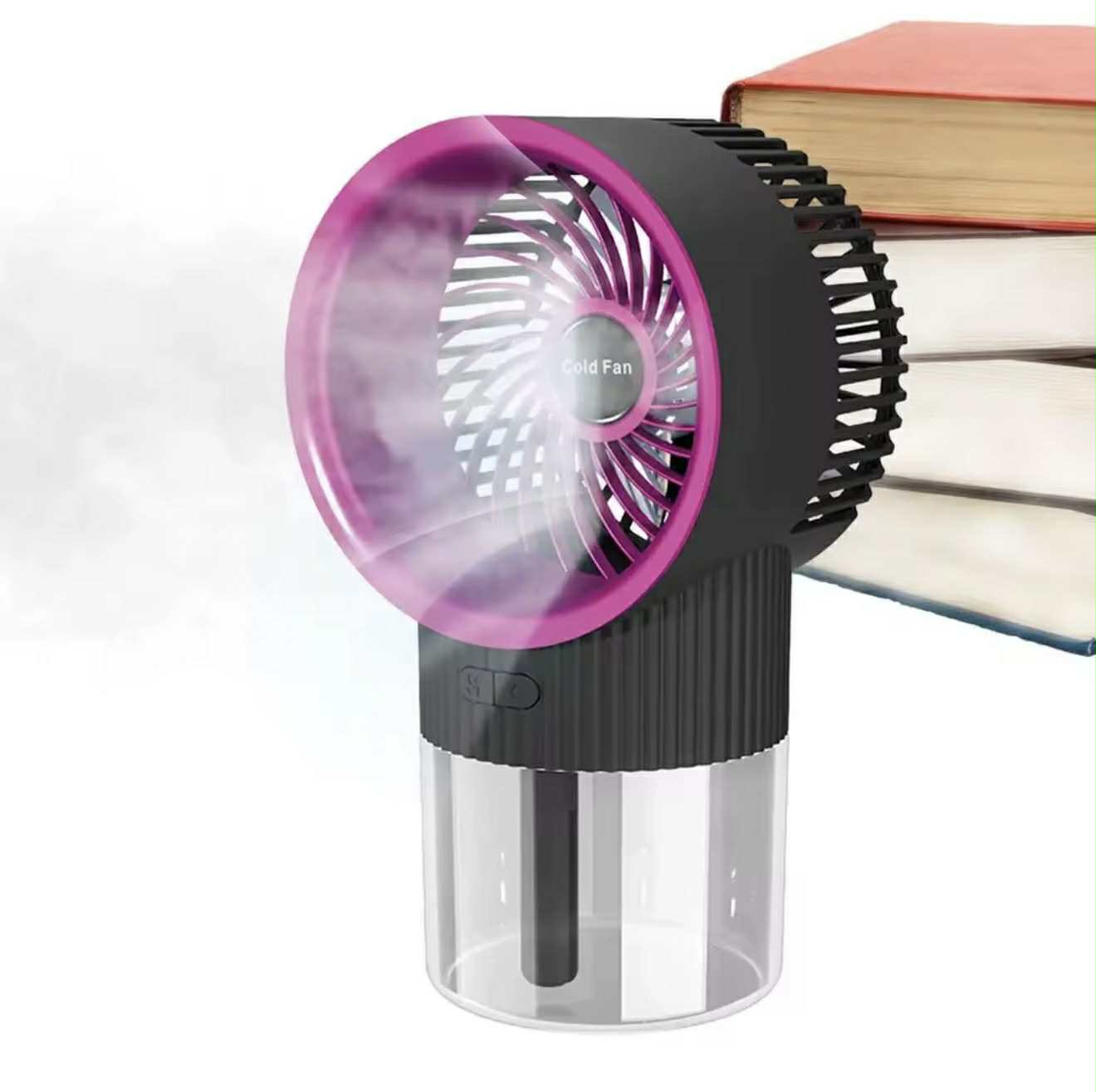 Ventilateur Portable Rechargeable avec Diffusseur et LED RGB