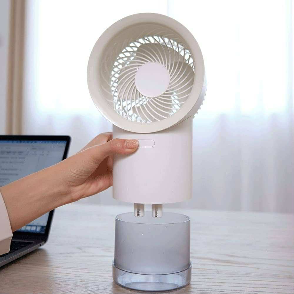 Ventilateur Refroidisseur d'Air Rechargeable avec Diffusseur et LED RGB