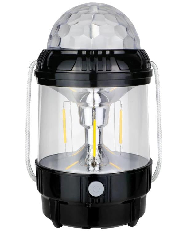 Torche Camping Light 3 En 1 Rechargeable - Lampe Led Multicolore Avec Jeu De Lumière
