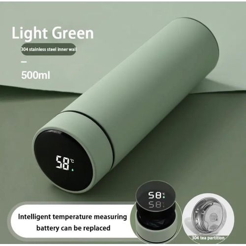 Thermos Isotherme En Acier Inoxydable Avec Afficheur De Température 500 ML