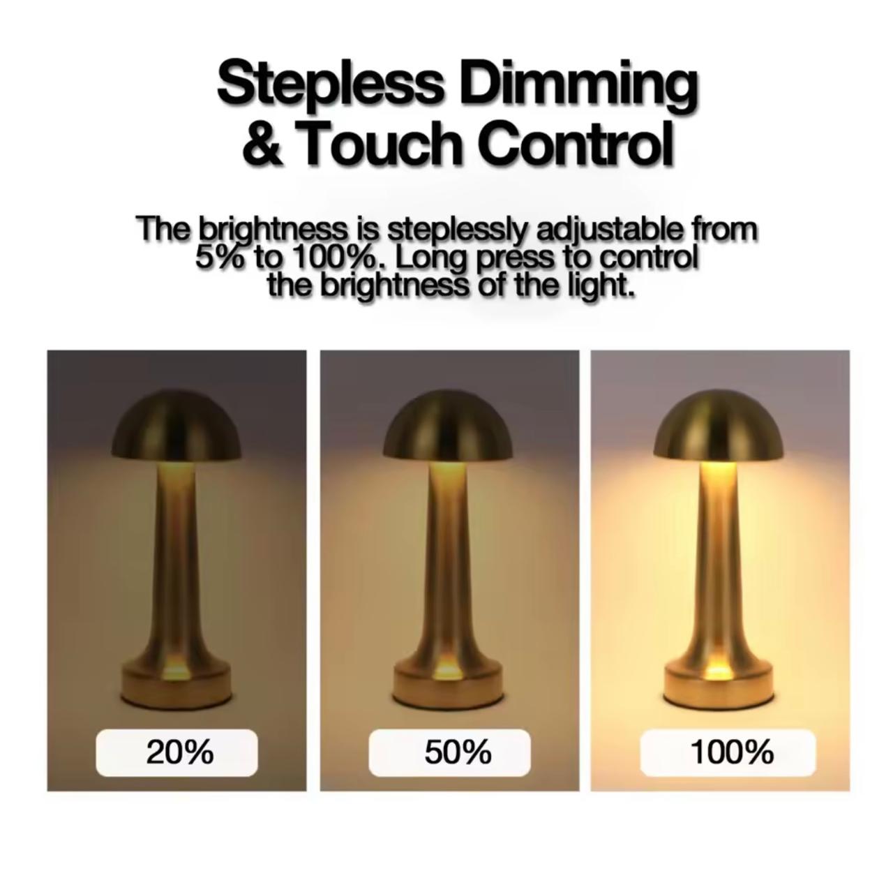 Lampe De Table Portables Sans Fil Rechargeable Avec Tactile