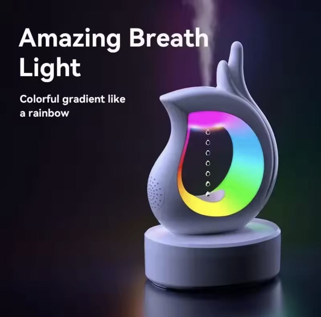 Diffuseur D'arômes , Anti-Gravité avec Haut-parleur Bluetooth et lumière RGB