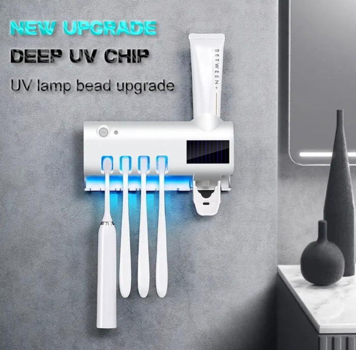 Stérilisateur De Brosse A Dents Avec Distributeur Automatique De Dentifrice