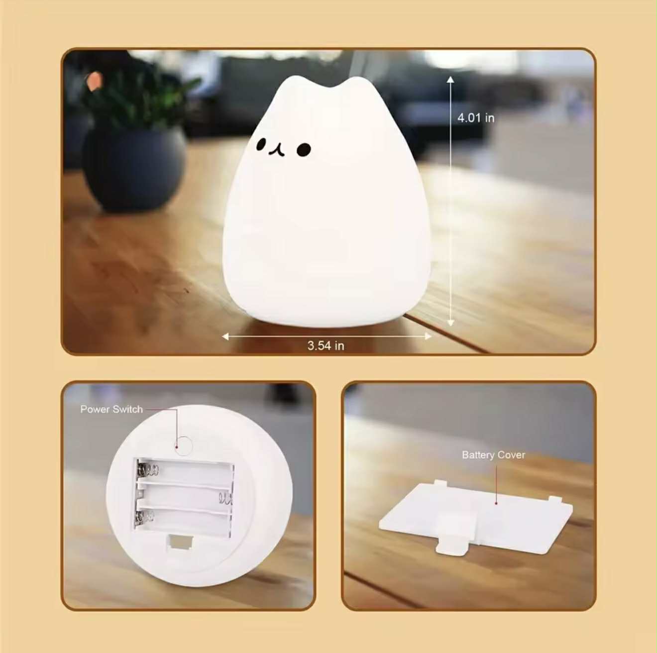 Lampe Avec Couleurs Ajustables En Silicone