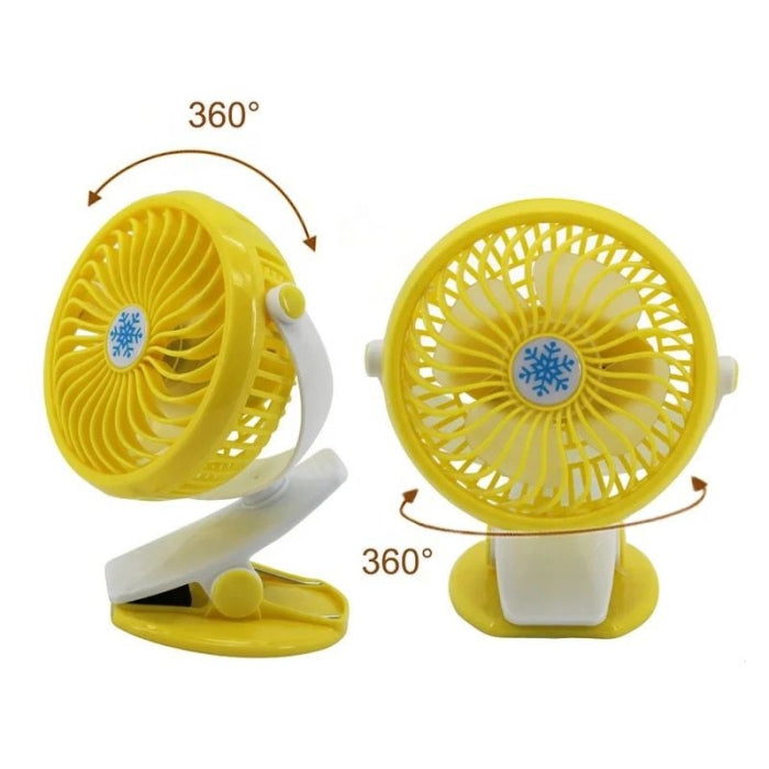 Ventilateur Sans Fils Portable Rotatif Et Rechargeable