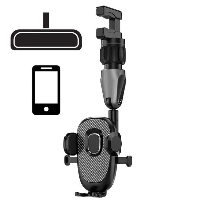 Support téléphone de rétroviseur rotatif à 360 degrés