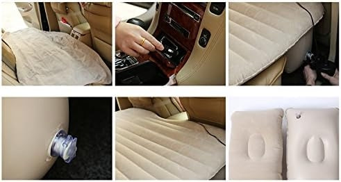 Matelas De Voyage Gonflable Universel Pour Voiture 135 Cm X 50 Cm X 85 Cm Avec Pompe Allume-Cigare Et 2 Oreillers