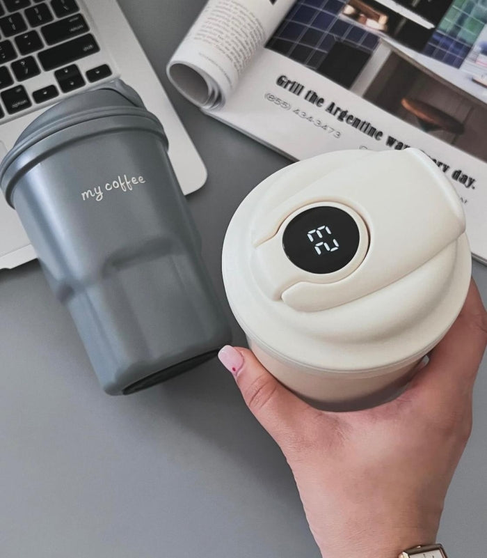 Thermos Mug Led Isotherme Avec Affichage De La Température 450 ML