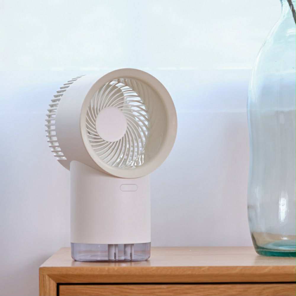 Ventilateur Refroidisseur d'Air Rechargeable avec Diffusseur et LED RGB