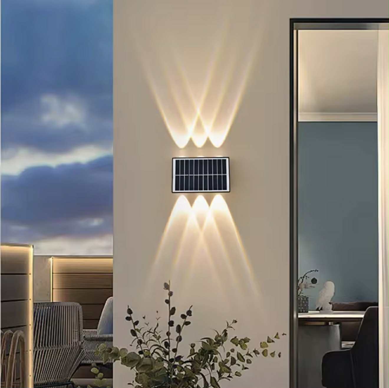 Applique Murale Solaire LED Extérieure 6 LED
