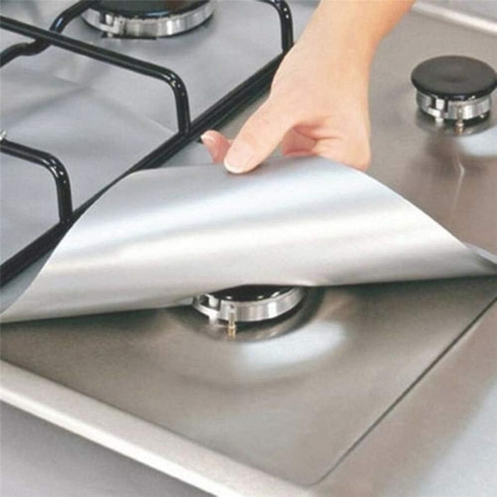 Pack De 4 Couvertures Protectrices Réutilisables De Cuisinière À Gaz 27 Cm