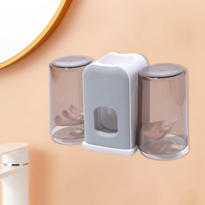 Distributeur De Dentifrice Avec Support Pour Brosse À Dents