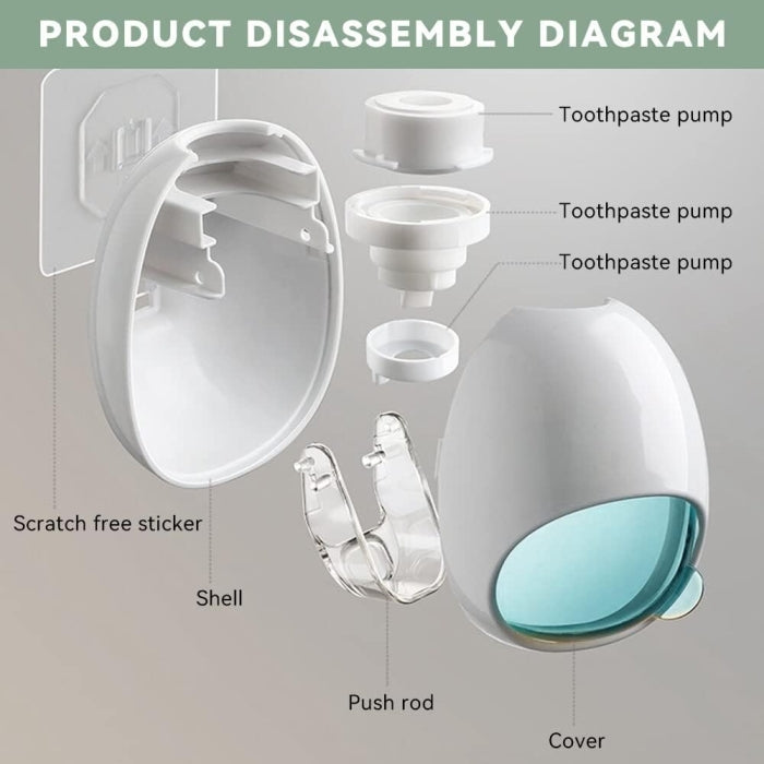 Distributeur Dentifrice Automatique Mural