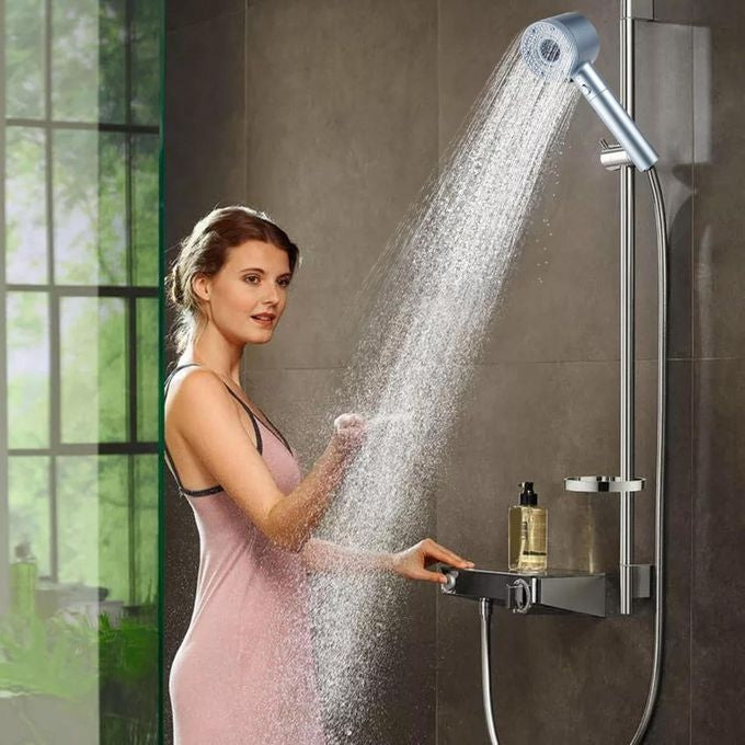 Douchette À Haute Pression Avec 5 Modes De Pulvérisation Avec Filtre D'eau