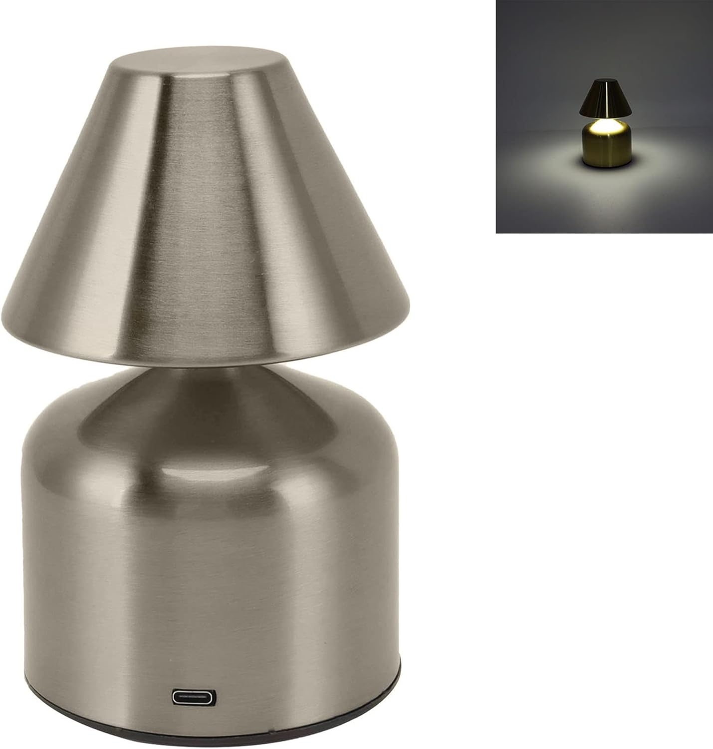 Lampe De Table Portables Sans Fil Rechargeable Avec Tactile