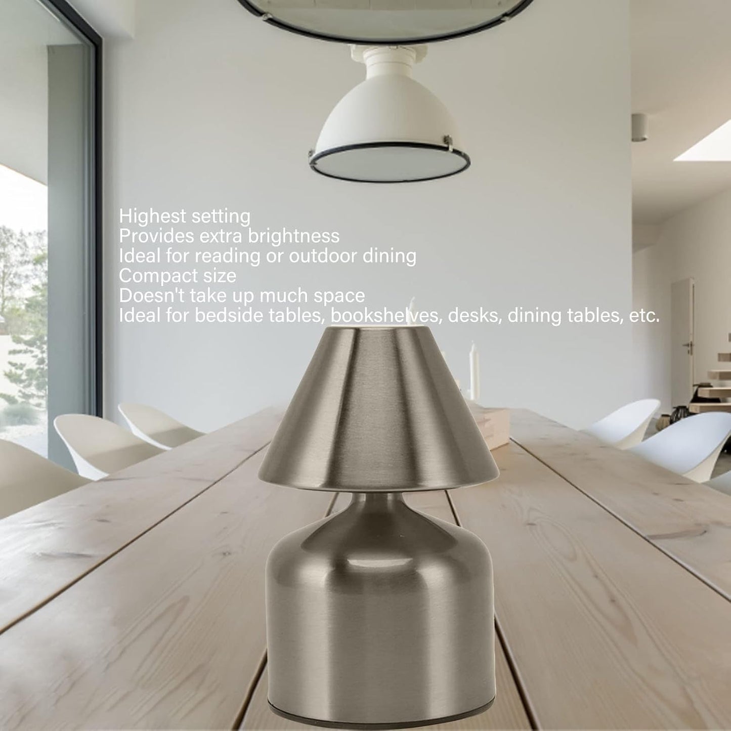 Lampe De Table Portables Sans Fil Rechargeable Avec Tactile