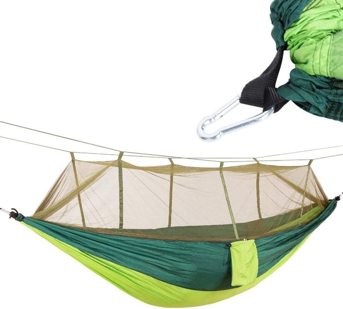 Ensemble De Hamac De Camping Multifonctionnel Et Pliable Avec Moustiquaire 260 X 140 Cm