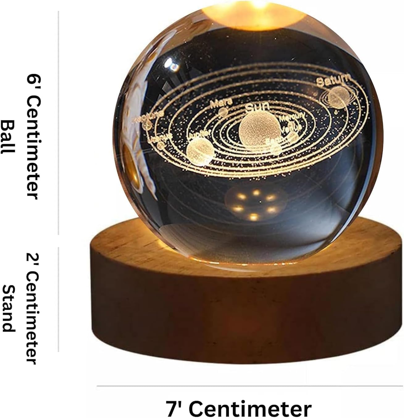 Boule de cristal galaxie 3D GG