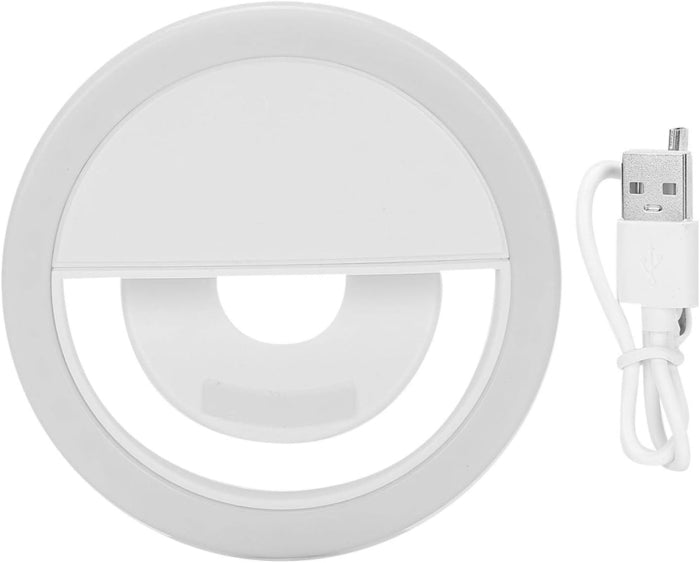 Anneau Lumineux Rechargeable pour Selfie 28 LED Avec 3 Niveaux de Luminosité Réglable