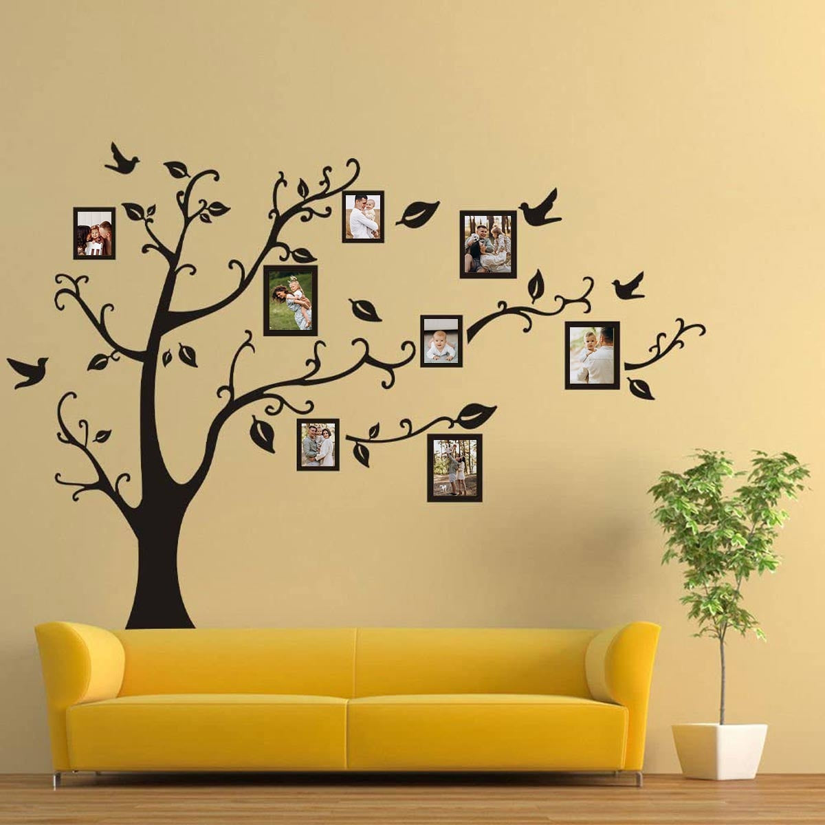 Sticker Murale Family Photo Frame Tree 175x230cm