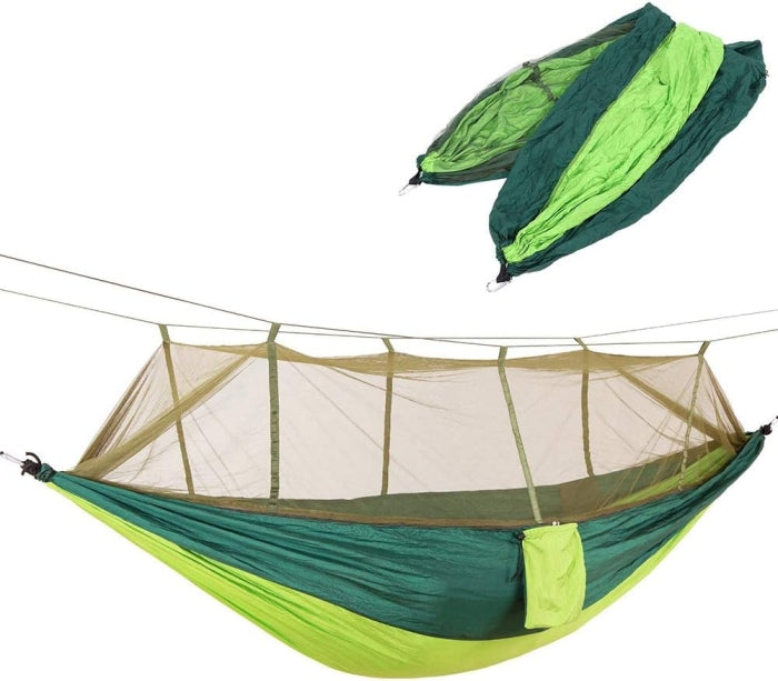 Ensemble De Hamac De Camping Multifonctionnel Et Pliable Avec Moustiquaire 260 X 140 Cm