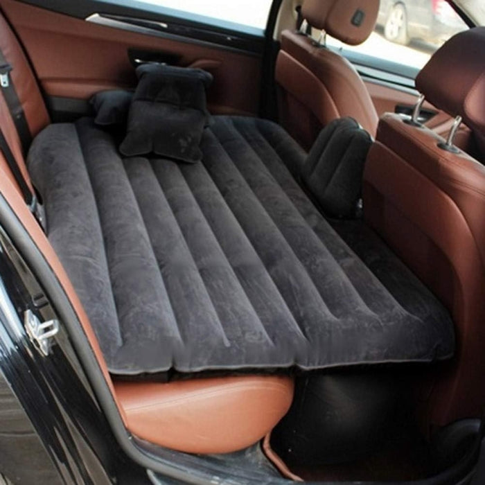 Matelas De Voyage Gonflable Universel Pour Voiture 135 Cm X 50 Cm X 85 Cm Avec Pompe Allume-Cigare Et 2 Oreillers
