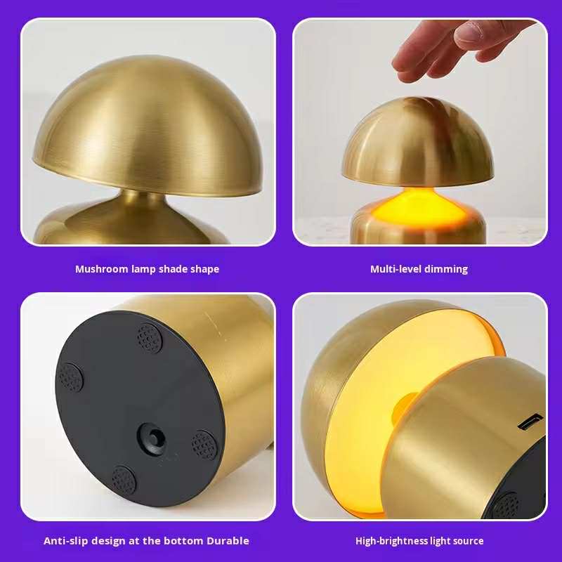 Lampe De Table Portables Sans Fil Rechargeable Avec Tactile