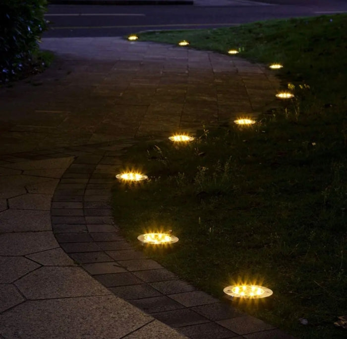 Applique Solaire Extérieur De 8 Voyants Solaires À LED
