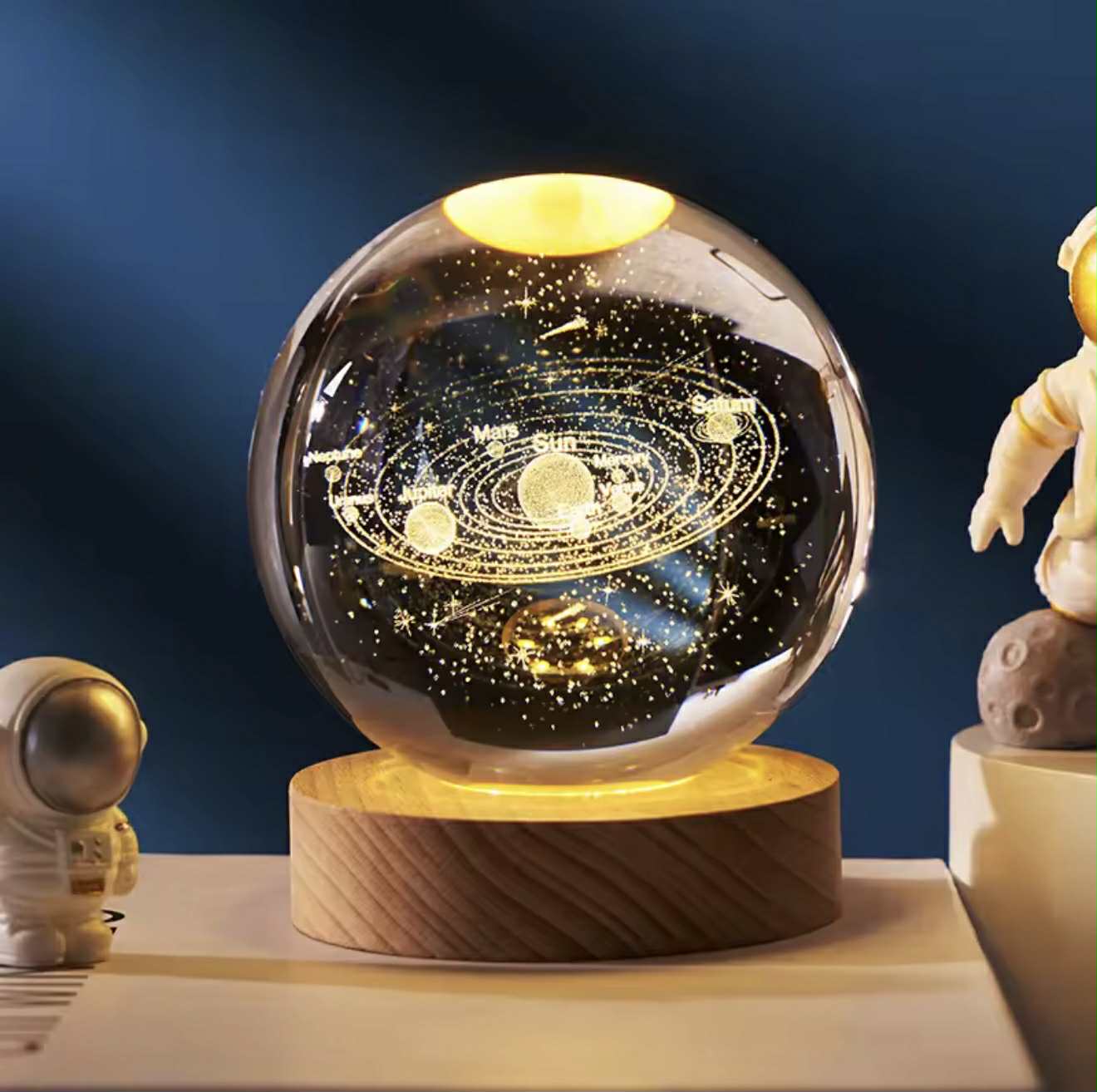 Boule de cristal galaxie 3D GG