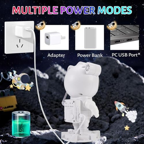 Jeux De Lumière Forme Robot - Haut-Parleur Bluetooth Minuterie Et Télécommande