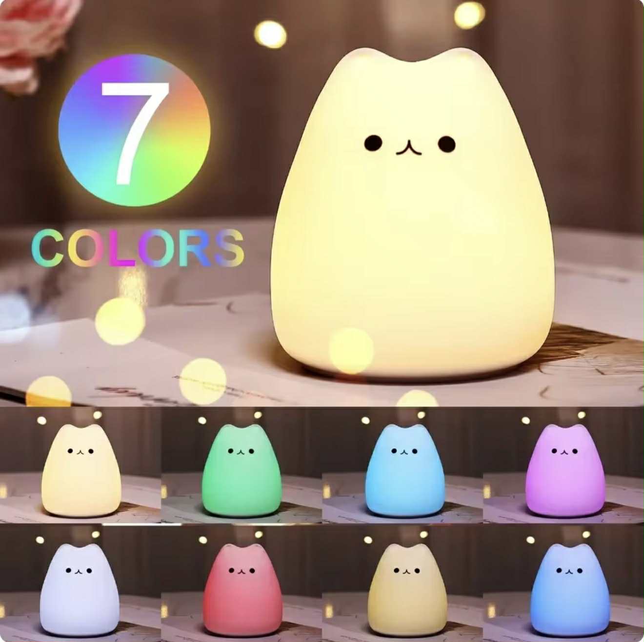 Lampe Avec Couleurs Ajustables En Silicone