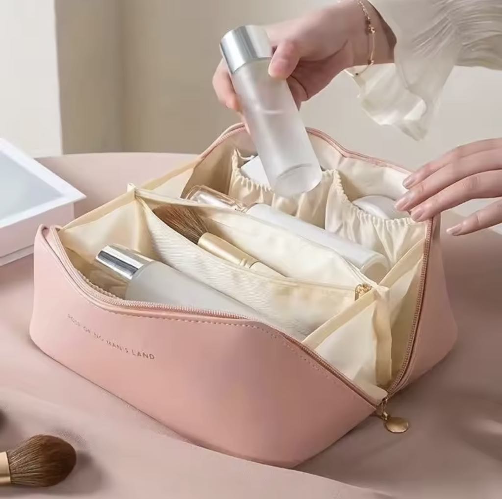 Trousse De Maquillage Multifonctionnelle En Similicuir