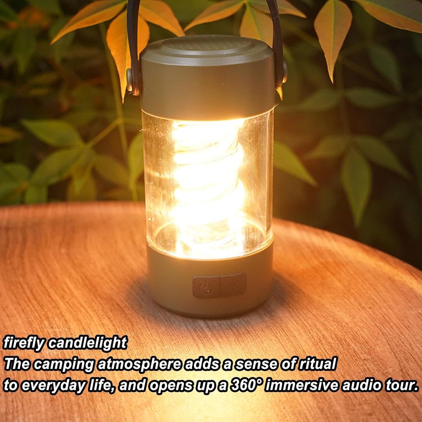 Lampe De Camping Avec Haut Parleur Bluetooth Rechargeable