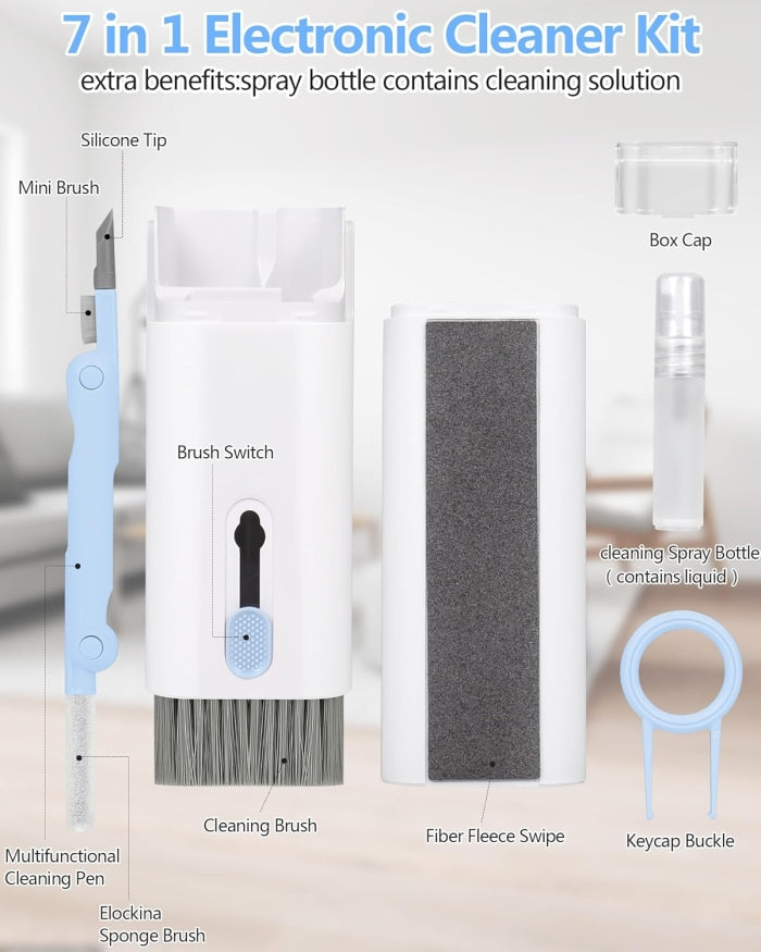 Kit De Nettoyage Multifonctionnel 7 En 1 Pour Électroniques
