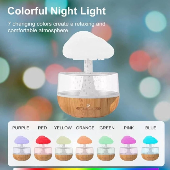 Diffuseur Humidificateur D'huiles Essentielles Et Veilleuse Colorée