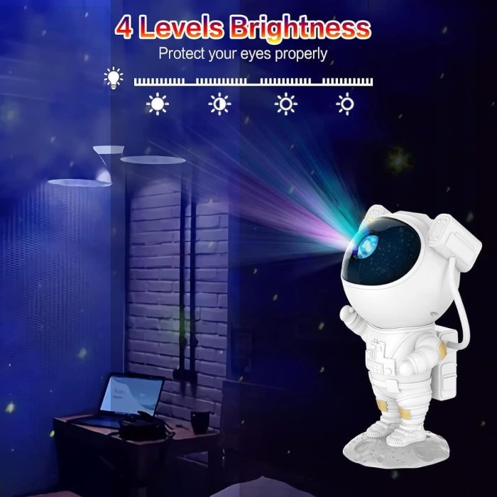 Jeux De Lumière Forme Robot En Blanc 2 Modes