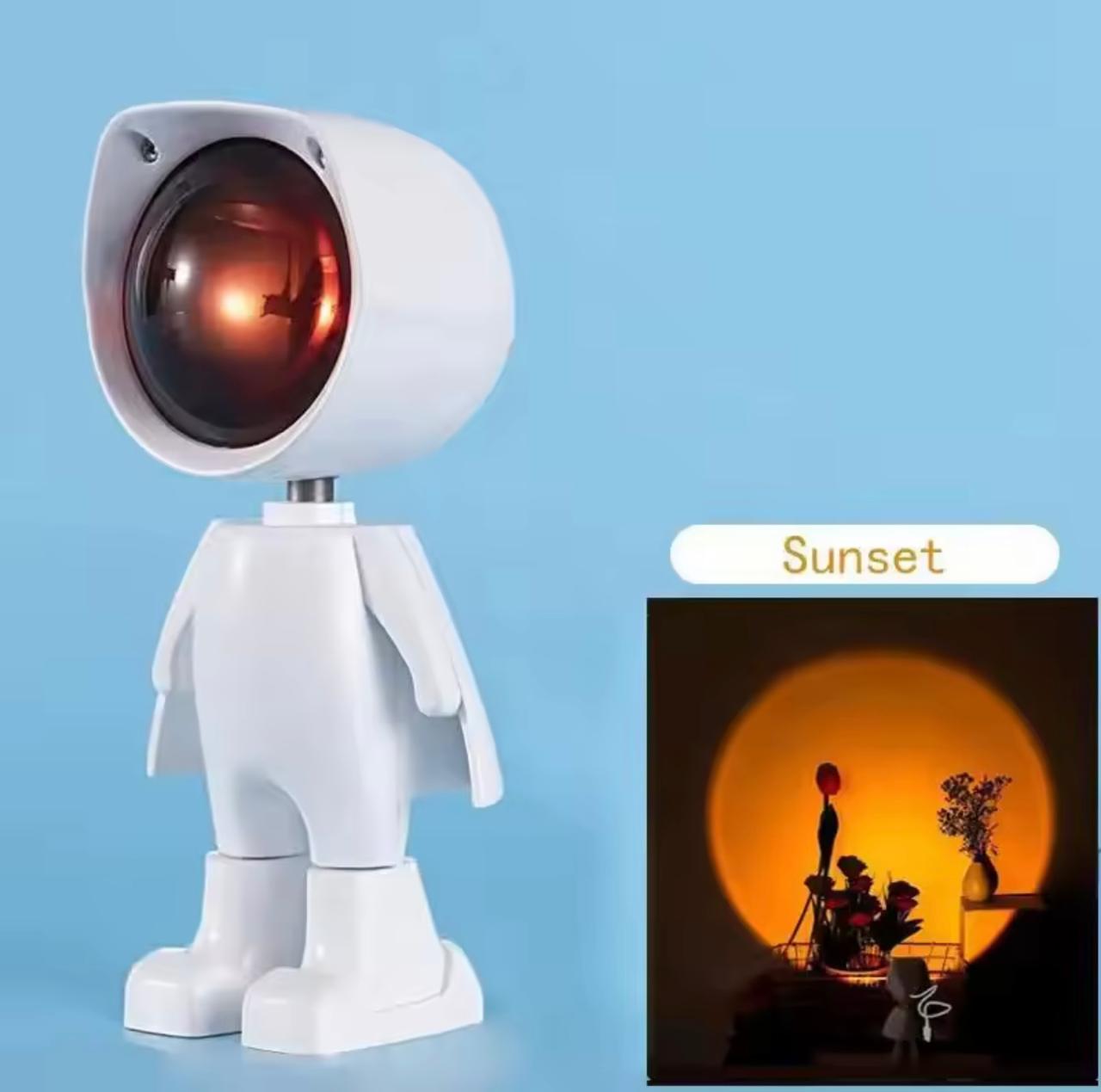 Astronaut Sunset Projection Lampe 360°