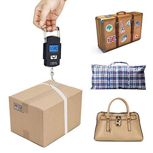 Balance Électronique De Bagages Et Voyage Rétro-Éclairage Et Crochet 50kg
