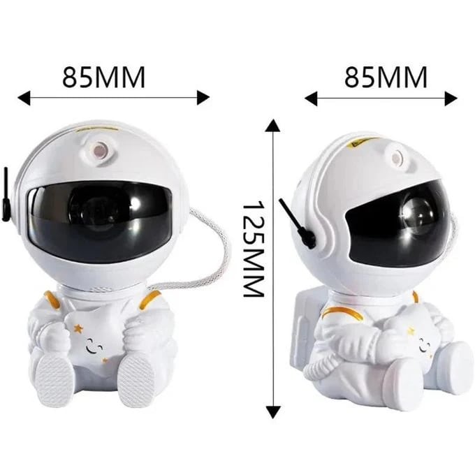 Jeux De Lumière Forme Robot En Blanc - Astronaute Projection Galaxy