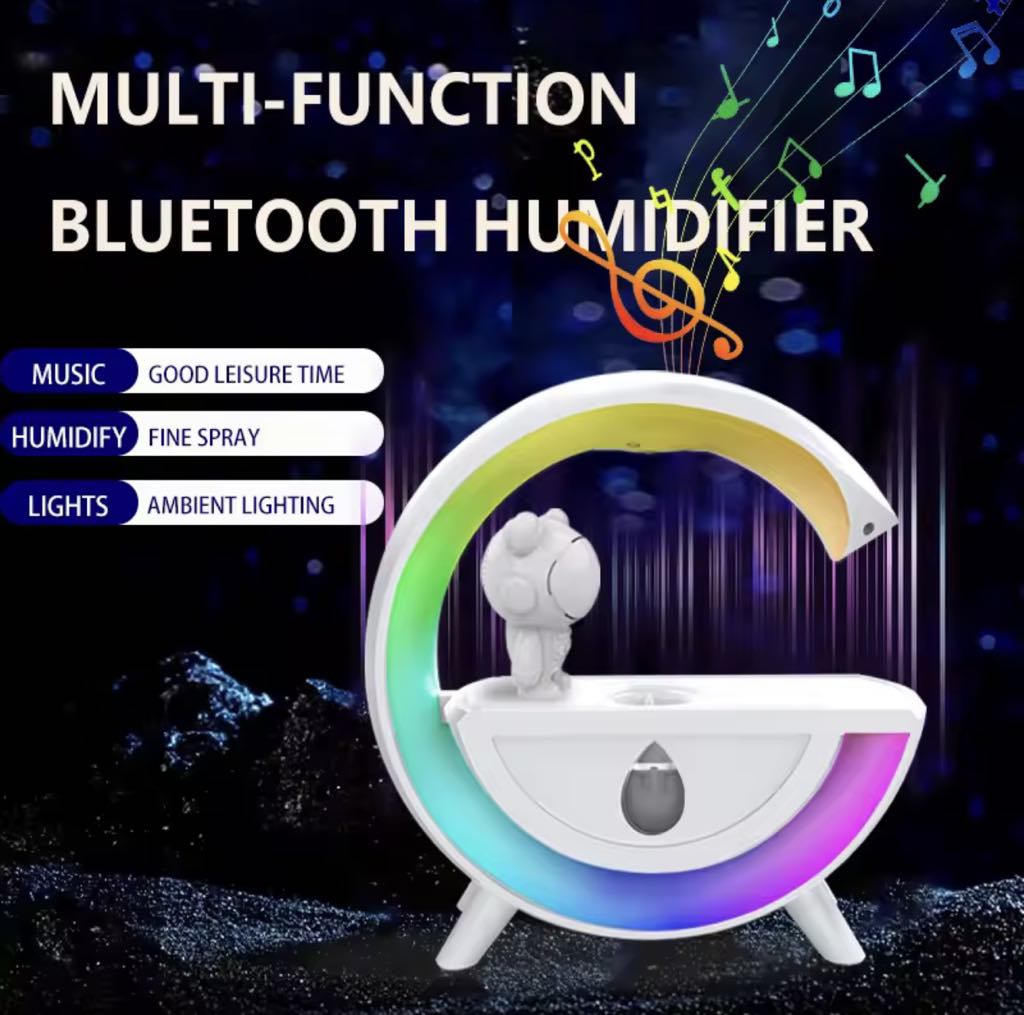 Diffuseur D'arômes , Anti-Gravité avec Haut-parleur Bluetooth et lumière RGB